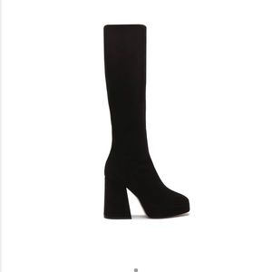 Schutz Colira Black Suede Boots